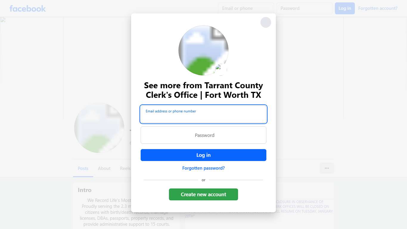 Tarrant County Clerk's Office Fort Worth TX Facebook